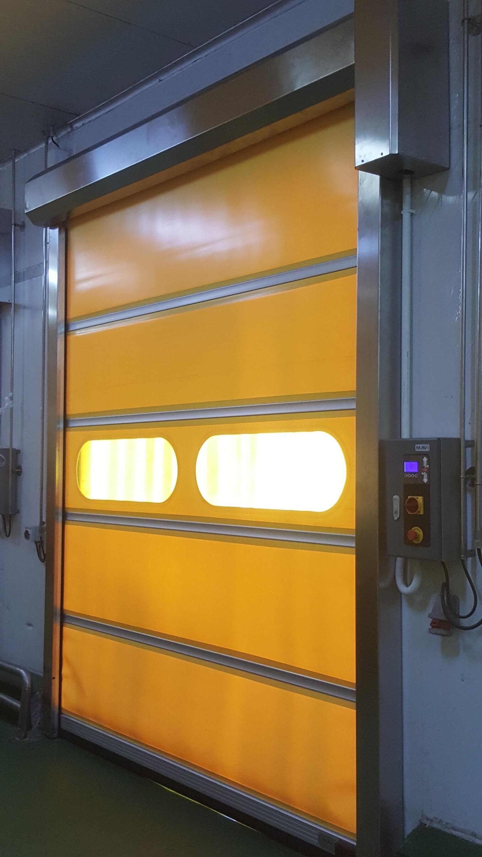 ประตูม้วนอัตโนมัติความเร็วสูง ประตูม้วนผ้าใบ