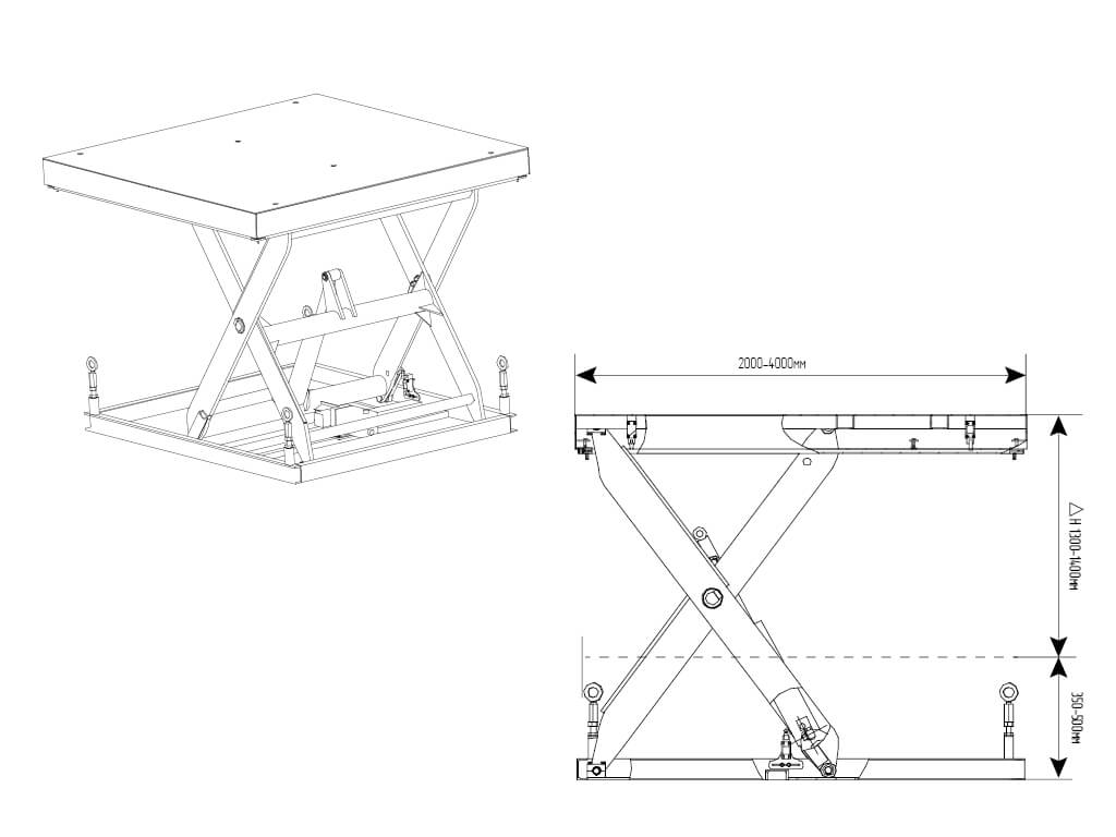SingleScissorLiftTableseries